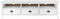 vidaXL - Tv-meubel - Hill - 158x40x47 - cm - massief - grenenhout - wit
