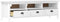vidaXL - Tv-meubel - Hill - 158x40x47 - cm - massief - grenenhout - wit