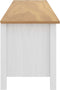 vidaXL - Tv-meubel - Hill - Range - 158x40x47 - cm - massief - grenenhout - wit