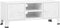 vidaXL - Tv-meubel - industrieel - 105x35x42 - cm - metaal - wit