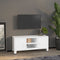vidaXL - Tv-meubel - industrieel - 105x35x42 - cm - metaal - wit