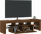 vidaXL - Tv-meubel - LED-verlichting - 140x36,5x40 - cm - bruin - eikenkleur