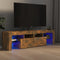 vidaXL - Tv-meubel - LED-verlichting - 140x36,5x40 - cm - gerookt - eikenkleurig