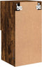 vidaXL - Tv-meubel - LED-verlichting - 30,5x30x60 - cm - gerookt - eikenkleurig
