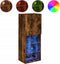 vidaXL - Tv-meubel - LED-verlichting - 40,5x30x102 - cm - gerookt - eikenkleurig