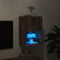 vidaXL - Tv-meubel - LED-verlichting - 40,5x30x60 - cm - gerookt - eikenkleurig