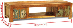 vidaXL - Tv-meubel - met - 2 - deuren - vintage - stijl - gerecycled - hout