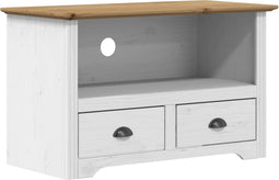 vidaXL - Tv-meubel - met - 2 - lades - BODO - 91,5x44,5x56 - cm - grenenhout - bruin