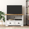 vidaXL - Tv-meubel - met - 2 - lades - BODO - 91,5x44,5x56 - cm - grenenhout - bruin