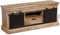 vidaXL - Tv-meubel - met - 2 - schuifdeuren - 110x30x45 - cm - massief - mangohout