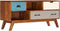 vidaXL - Tv-meubel - met - 3 - lades - 110x35x50 - cm - massief - acaciahout