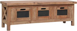 vidaXL - Tv-meubel - met - 3 - lades - 120x30x40 - cm - massief - mahoniehout