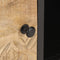 vidaXL - Tv-meubel - met - bewerkte - deur - 130x30x40 - cm - ruw - mangohout