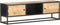 vidaXL - Tv-meubel - met - bewerkte - deur - 130x30x40 - cm - ruw - mangohout