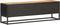 vidaXL - Tv-meubel - met - bewerkte - deur - 130x30x40 - cm - ruw - mangohout