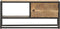vidaXL - Tv-meubel - met - bewerkte - deur - 90x30x40 - cm - ruw - mangohout