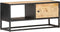 vidaXL - Tv-meubel - met - bewerkte - deur - 90x30x40 - cm - ruw - mangohout