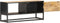 vidaXL - Tv-meubel - met - bewerkte - deur - 90x30x40 - cm - ruw - mangohout