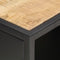 vidaXL - Tv-meubel - met - bewerkte - deur - 90x30x40 - cm - ruw - mangohout