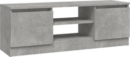 vidaXL - Tv-meubel - met - deur - 102x30x36 - cm - betongrijs