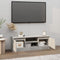 vidaXL - Tv-meubel - met - deur - 102x30x36 - cm - betongrijs