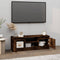 vidaXL - Tv-meubel - met - deur - 102x30x36 - cm - gerookt - eikenkleurig