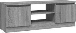 vidaXL - Tv-meubel - met - deur - 102x30x36 - cm - grijs - sonoma - eikenkleurig