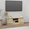 vidaXL - Tv-meubel - met - deur - 102x30x36 - cm - sonoma - eikenkleurig