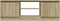 vidaXL - Tv-meubel - met - deur - 102x30x36 - cm - sonoma - eikenkleurig