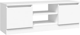 vidaXL - Tv-meubel - met - deur - 102x30x36 - cm - wit