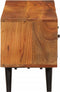 vidaXL - Tv-meubel - met - deuren - 112x30x40 - cm - massief - acaciahout - en - metaal