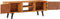 vidaXL - Tv-meubel - met - deuren - 112x30x40 - cm - massief - acaciahout - en - metaal