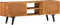 vidaXL - Tv-meubel - met - deuren - 112x30x40 - cm - massief - acaciahout - en - metaal