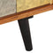 vidaXL - Tv-meubel - met - deuren - 112x30x40 - cm - massief - acaciahout - en - metaal