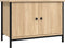 vidaXL - Tv-meubel - met - deuren - 60x35x45 - cm - bewerkt - hout - sonoma - eikenkleur