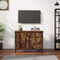 vidaXL - Tv-meubel - met - deuren - 60x35x45 - cm - bewerkt - hout - gerookt - eiken