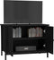 vidaXL - Tv-meubel - met - deuren - 60x35x45 - cm - bewerkt - hout