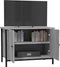 vidaXL - Tv-meubel - met - deuren - 60x35x45 - cm - bewerkt - hout - grijs - sonoma