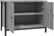 vidaXL - Tv-meubel - met - deuren - 60x35x45 - cm - bewerkt - hout - grijs - sonoma