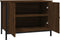 vidaXL - Tv-meubel - met - deuren - 60x35x45 - cm - bewerkt - hout - bruin - eiken