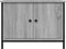 vidaXL - Tv-meubel - met - deuren - 60x35x45 - cm - bewerkt - hout - grijs - sonoma