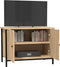 vidaXL - Tv-meubel - met - deuren - 60x35x45 - cm - bewerkt - hout - sonoma - eikenkleur