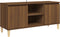 vidaXL - Tv-meubel - met - houten - poten - 103,5x35x50 - cm - bruin - eikenkleur