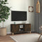 vidaXL - Tv-meubel - met - houten - poten - 103,5x35x50 - cm - gerookt - eikenkleurig