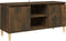vidaXL - Tv-meubel - met - houten - poten - 103,5x35x50 - cm - gerookt - eikenkleurig
