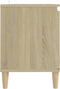 vidaXL - Tv-meubel - met - houten - poten - 103,5x35x50 - cm - sonoma - eikenkleurig