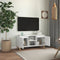 vidaXL - Tv-meubel - met - houten - poten - 103,5x35x50 - cm - hoogglans - wit