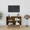 vidaXL - Tv-meubel - met - houten - poten - 69,5x30x50 - cm - bruin - eikenkleur