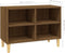 vidaXL - Tv-meubel - met - houten - poten - 69,5x30x50 - cm - bruin - eikenkleur