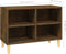 vidaXL - Tv-meubel - met - houten - poten - 69,5x30x50 - cm - gerookt - eikenkleurig
